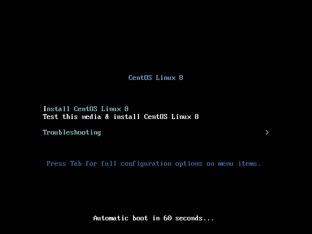 Booting-Install-CentOS-Linux-8