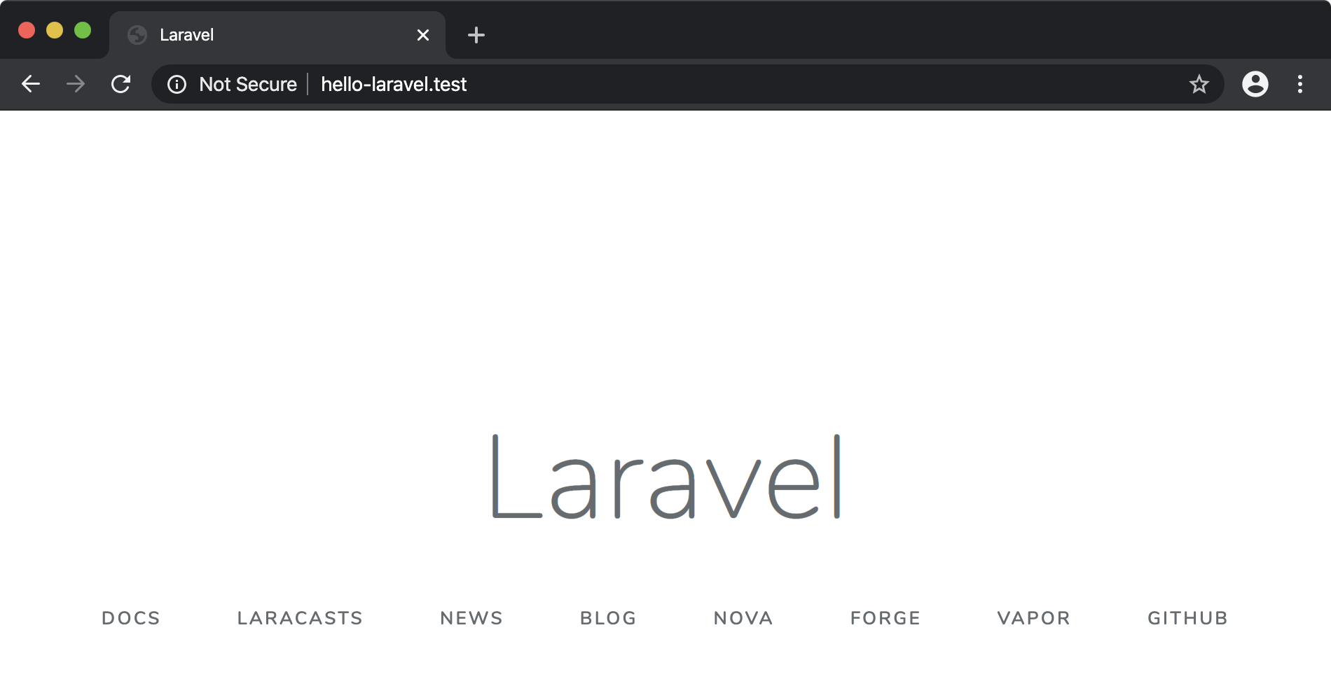 Hello Laravel